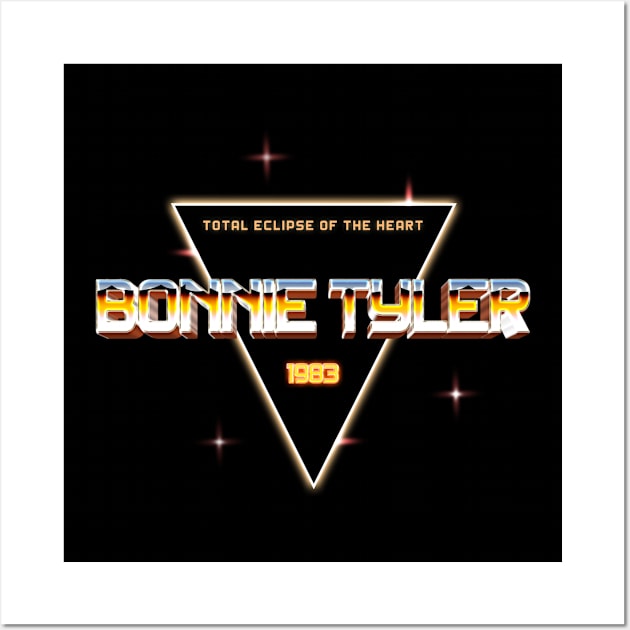 Bonnie Tyler - 80s triangle retro text Wall Art by Mudoroth